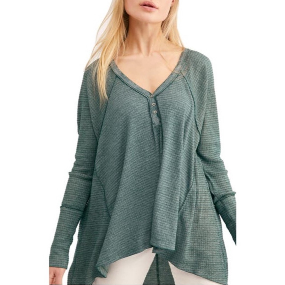 Free People We The Free Citrine Thermal Henley